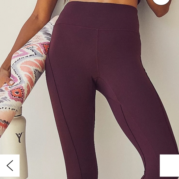 Free People Good Karma HR 7/8 Legging in Eggplant sz XS/S NWOT - Picture 4 of 13